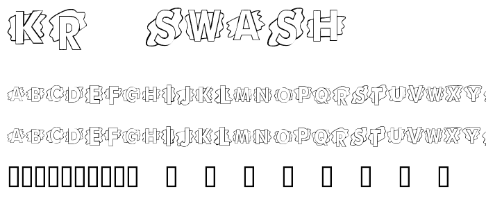 KR Swash font